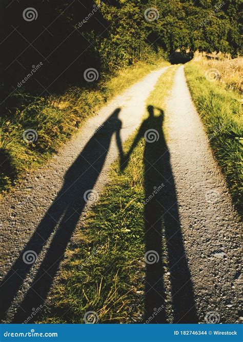 Beautiful Shot Of A Couple S Shadow Holding Each Other Hands Romantic