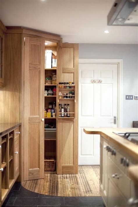 Oak Corner Kitchen Pantry Cabinet Etexlasto Kitchen Ideas