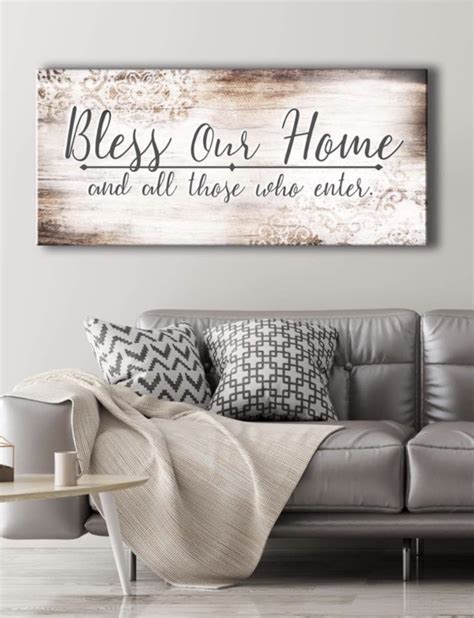 Inspiring christian gifts, atrio hill has it all! Christian Wall Art: Bless Our Home (Wood Frame Ready To ...