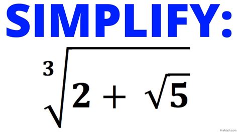 Simplify This Cube Root Step By Step Explanation Youtube