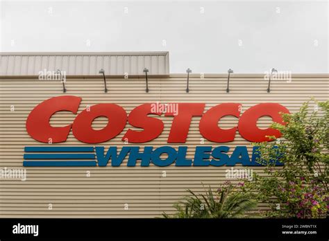 Puerto Vallarta Mexico Costco Wholesale Sign Logo On Side Of Building
