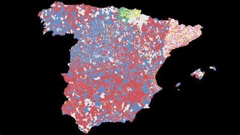 mapa ¿qué ha votado tu vecino los resultados de las elecciones municipales en españa por