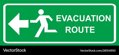 Emergency Evacuation Staging Area Sign With Symbol Nh