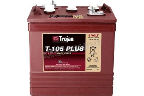 Trojan T 105 Plus 6v Deep Cycle Batterie Per Avviamento E Servizi