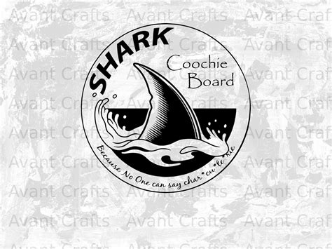 Shark Coochie Board Svg Png Pdf Etsy