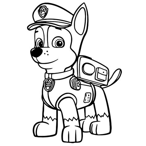 la patrulla canina dibujos para colorear