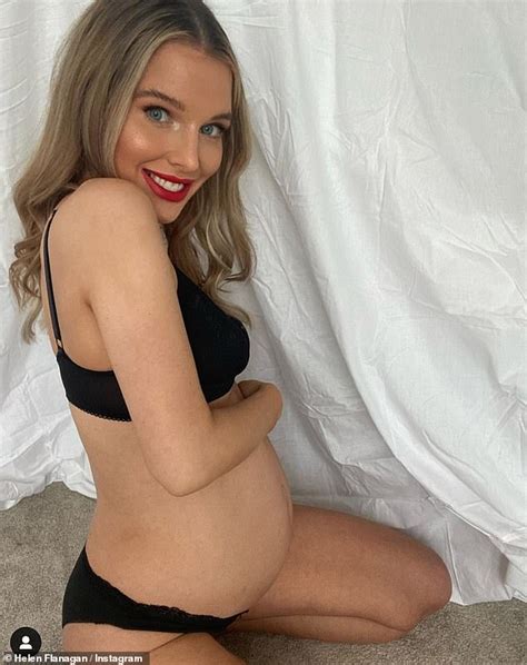Pregnant Helen Flanagan Cradles Her Blossoming Baby Bump Daily Mail