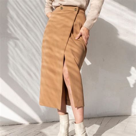 Buy Plus Size New Fashion Women Skirt Midi Skirt Slim Ol Sexy Open Slit Skirt Elegant Ladies