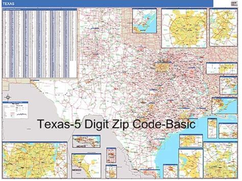 Texas Zip Code Map From