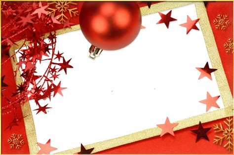 5 Marcos de Fotos de Navidad color Rojo ~ Marcos Gratis para Fotografías.