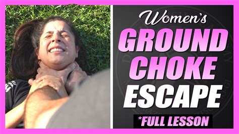 Womens Self Defense Ground Choke Escape Full Lesson Youtube