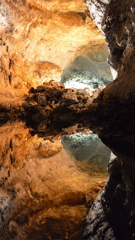 Nature Cave Water Reflection 4k Wallpapers Природа Канны Пещера