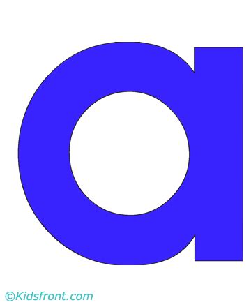 Printable has a set of free alphabet flashcards that have simple, colorful images along with the name of the image, and the uppercase and lowercase letters. A-Lowercase Alphabet Coloring Pages for Kids to Color and ...