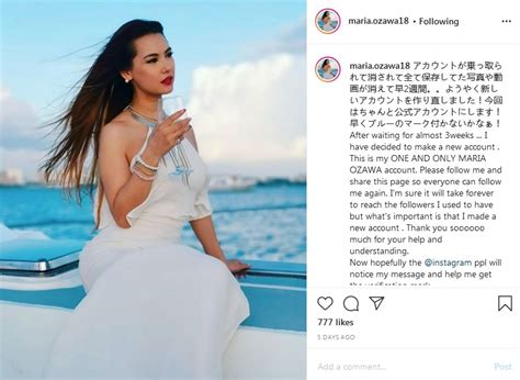 Akun Facebook Miliknya Di Hack Maria Ozawa Bikin Akun Instagram Baru