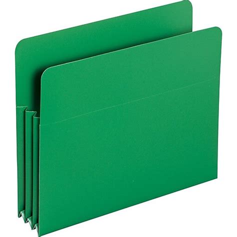 Smead Inndura Poly File Pockets 3 12 Expansion Letter Green 73502