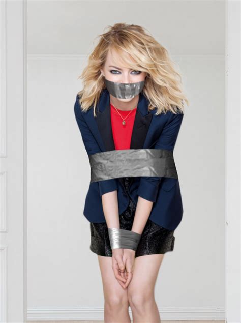 Emma Stone Duct Tape Bound And Gagged By Goldy0123 On Deviantart