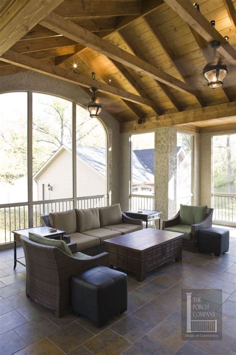 Browse 231 photos of exposed rafter ceiling. Porch Company Nashville exposed rafter ceiling. like ...