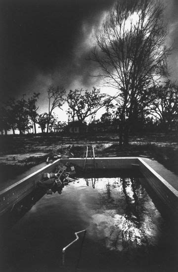 Infrared Photo Wrecked Swimming Pool Filled Editorial Stock Photo