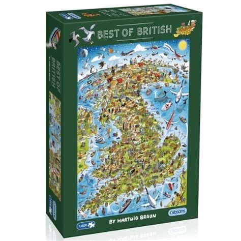 Gibsons Jigsaw Best Of British 1000 Piece Puzzle Colemans