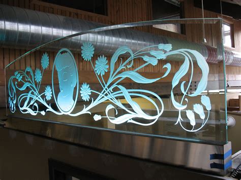 Carved And Etched Glass Castle Studio Stained Glass