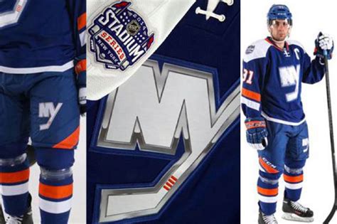 The islanders played in one of only three stadiums in the nhl that have not sold the rights to their name, nassau coliseum. NY Islanders Unveil 2014 Stadium Series Uniform | Chris ...