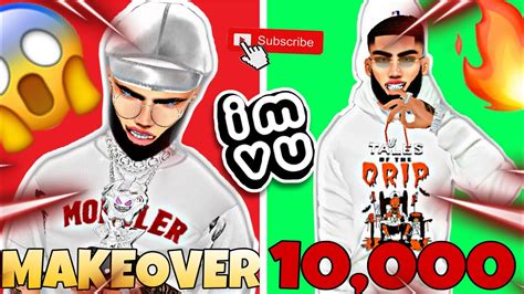 Giving A Male Imvu Subscriber A 10000 Glo Upmakeover Youtube