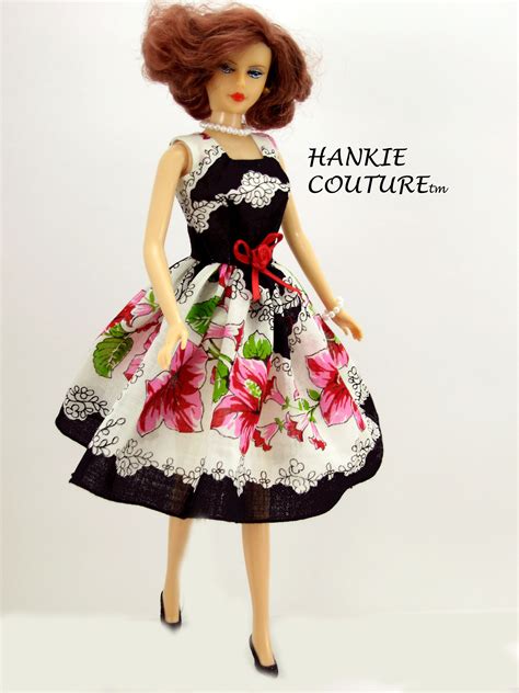 hankie couture black lace doll dress hankerchief dress fashion gowns