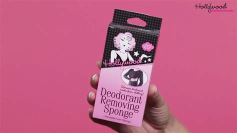 How To Use Hollywood Fashion Secrets Deodorant Removing Sponge Secret No Youtube