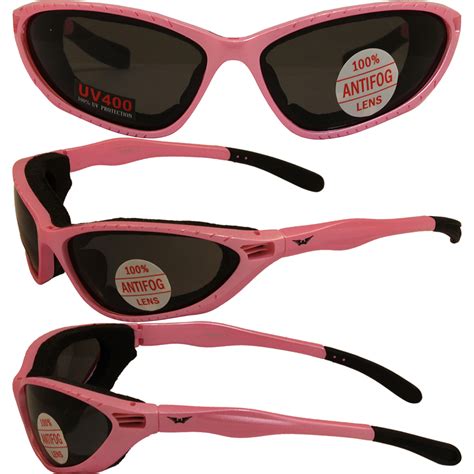 Womens Ladies Foam Padded Motorcycle Riding Pink Glasses Sunglasses U2 Med Pink Ebay