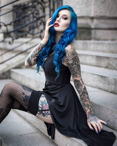 Model Blue Astrid Photo Goldfinch Dress Ragsnrituals Shoes Welcome To Gothic And