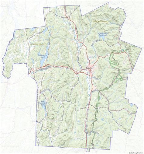 Map Of Rutland County Vermont