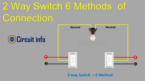 Two Way Switch Connection 6 Methods Connection Diagram Circuitinfo