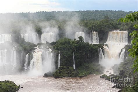 Salto Floriano Waterfall Iguazu National Park Brazil Photograph By