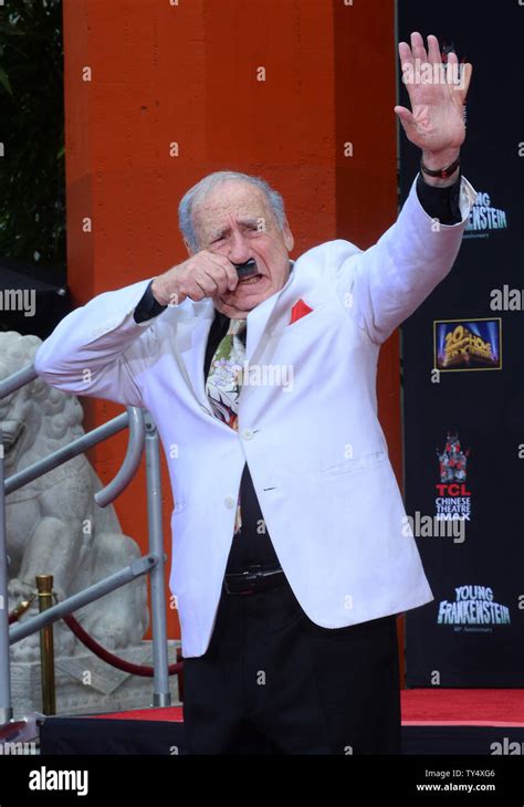 Actor And Director Mel Brooks Participates In A Hand And Footprint Ceremony Honoring Him At Tcl