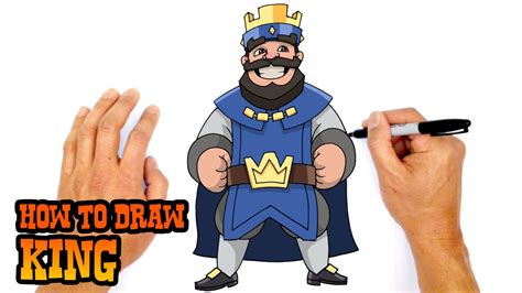 How To Draw A King Clash Royale Youtube