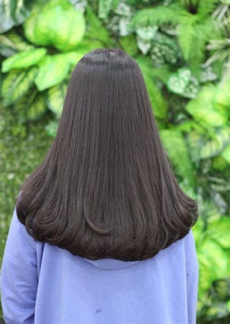 Pin By D F On Beautiful Long Hair Potongan Rambut Panjang Gaya Rambut Gaya Rambut Panjang