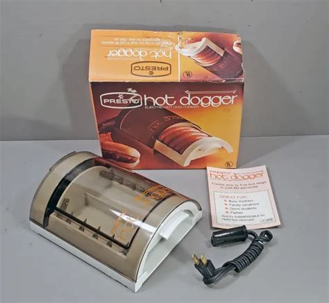 Vintage Presto Hot Dogger Electric Hot Dog Cooker Model 01 Hotd1