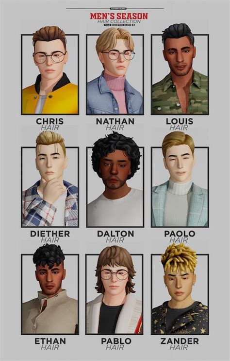 The Sims Resource Sims 4 Male Hair