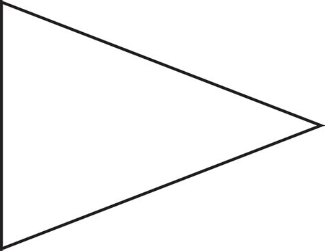 Triangle Black And White Clip Art Free Png Image｜illustoon