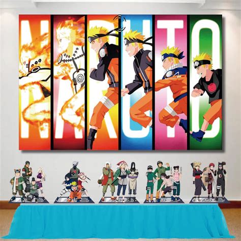 Kit Decoração Naruto Painel de Festa e Display de Mesa Elo