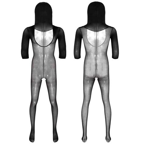 Buy Mens Sheer Mesh See Through Stretchy Tights Full Body Ultra Thin Pantyhose Bodysuit