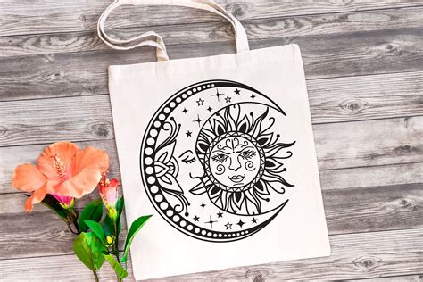 Download Sun and Moon Zentangle SVG - Mandala Moon, Sun SVG ...