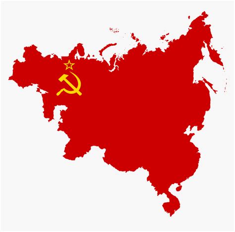 Flag Map Of Communist Influence In Europe And Asia Soviet Union Flag