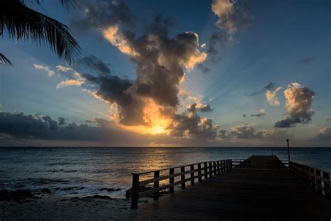 Tropical Beach Sunset Royalty Free Photo