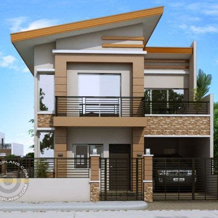An open plan seamlessly blends the kitchen, great room and dining room together to create a living area that's excellent for entertaining guests. Modern House Designs Series: MHD-2014010 | Two story house ...
