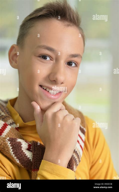 Teenager Boy Portrait Stock Photo Alamy