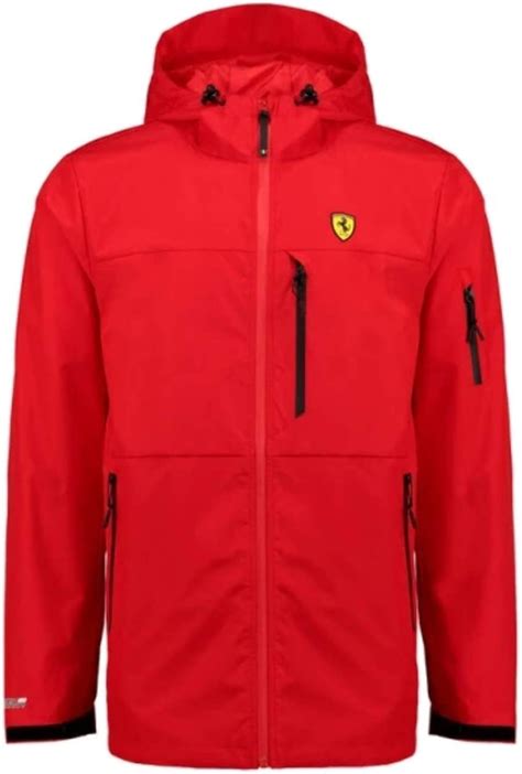 Ferrari Red Rain Jacket At Amazon Mens Clothing Store