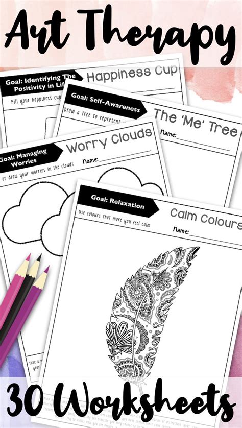 Printable Art Therapy Worksheets Pdf