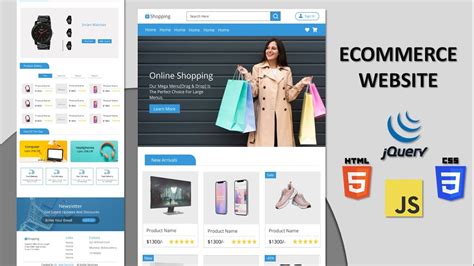 Complete Responsive E Commerce Website Design HTML CSS JS Step By