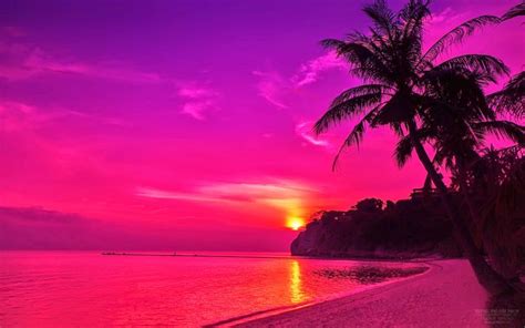 Beachsunsetwallpaper 1600×1000 Real Pink Queen Pinterest Beach Sunsets Pink Beach